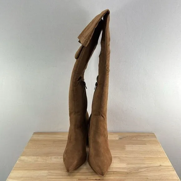 Steve Madden Jacoby Thigh-High Over-The-Knee Boots- Chestnut- Size 8.5- NIB