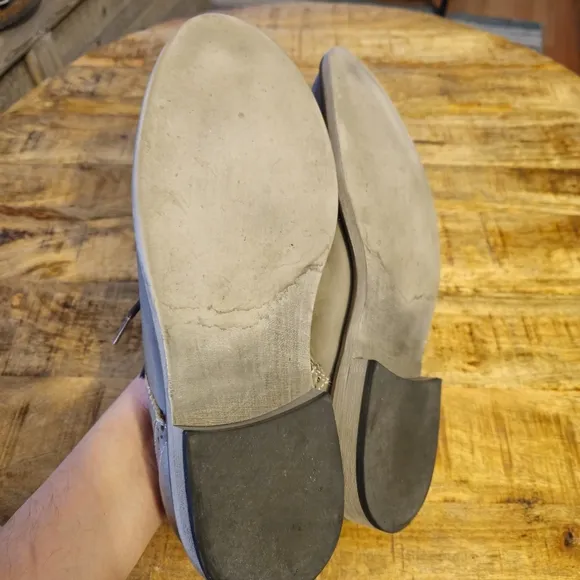 Steve Madden Men's Gray Leather Dress Shoes &quot;Leroy&quot; Size 9