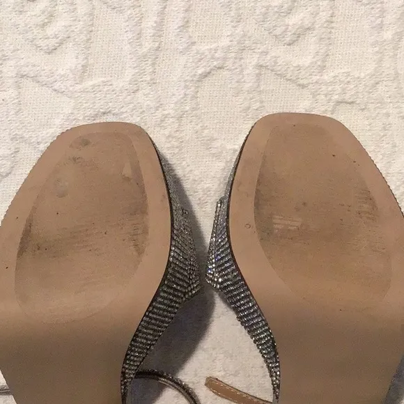 Steve Madden rhinestone platform shoes size 8