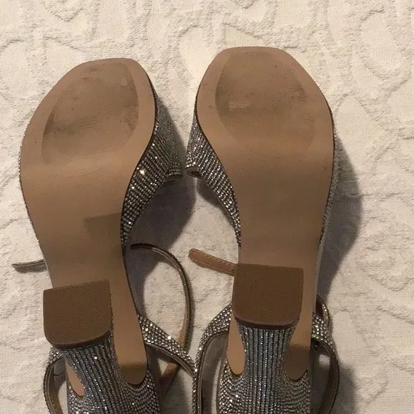 Steve Madden rhinestone platform shoes size 8