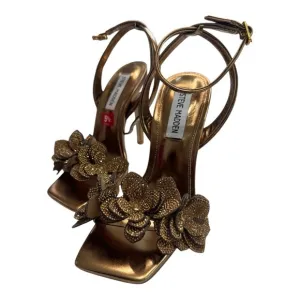 STEVE MADDEN Ulyana Floral‎ Dress Sandals In BRONZE MULTI 5.5
