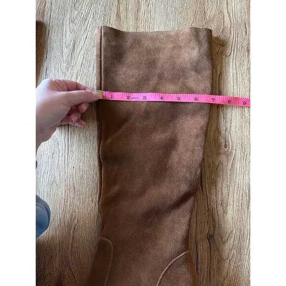 Steve Madden Yancy Brown Knee High Boots Size 6.5
