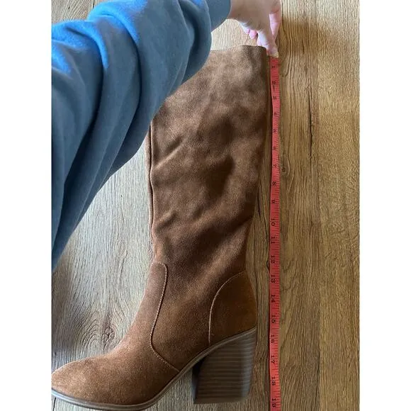 Steve Madden Yancy Brown Knee High Boots Size 6.5