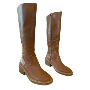 Steven Steve Madden Calda Brown Knee High Riding Boot Sz 8 NEW