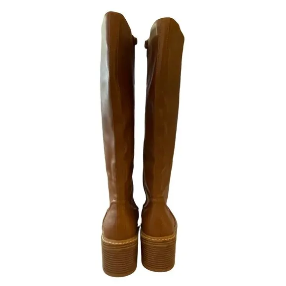Steven Steve Madden Calda Brown Knee High Riding Boot Sz 8 NEW