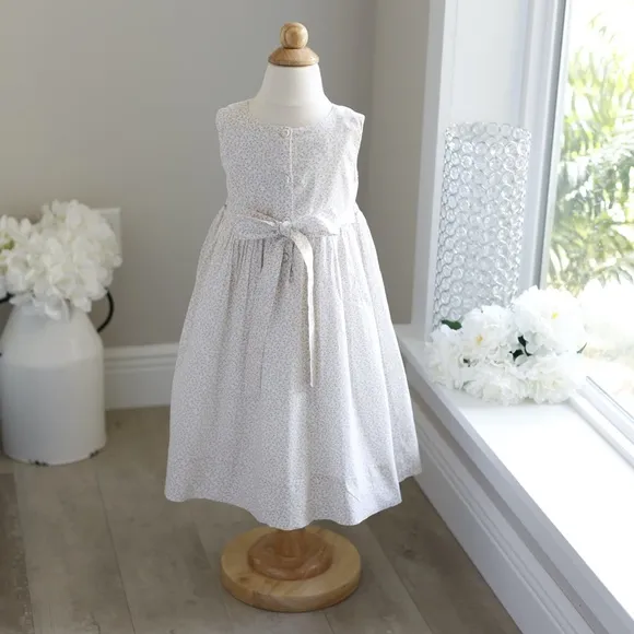 Strasburg Dress Mini-Floral Smocked Sleeveless Sundress size 2 Spring Vacation