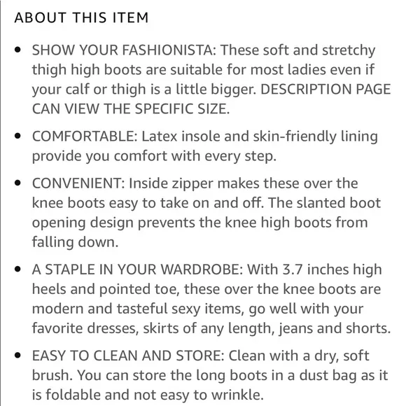 Stretch Suede Thigh High Over The Knee Boots