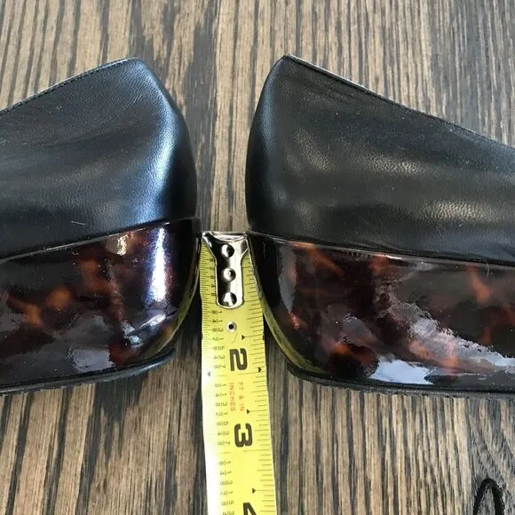 Stuart Weitzman Black Uppers &amp; Tortoise Platform Soles Mary Jane Women’s Size 10