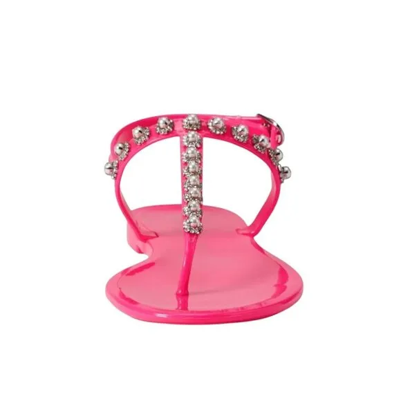 Stuart Weitzman Goldie Spring &amp; Summer Jelly Sandal in  Pink Size 8