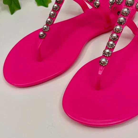 Stuart Weitzman Goldie Spring &amp; Summer Jelly Sandal in  Pink Size 8