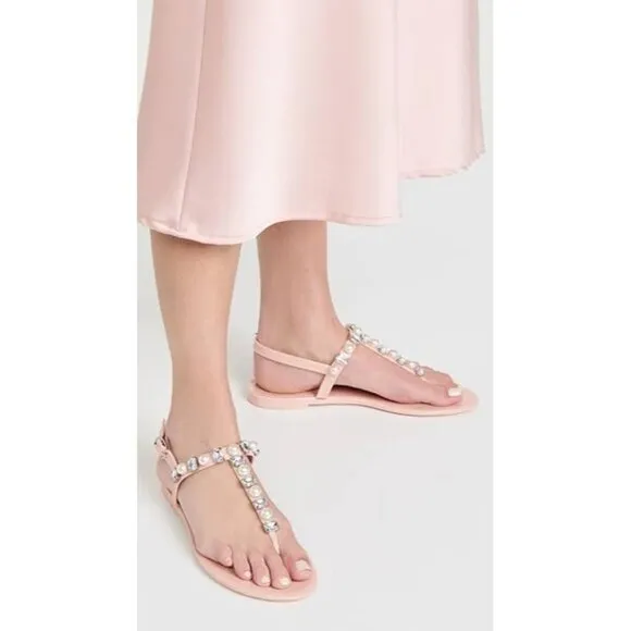 Stuart Weitzman Goldie Spring &amp; Summer Jelly Sandal in  Pink Size 8