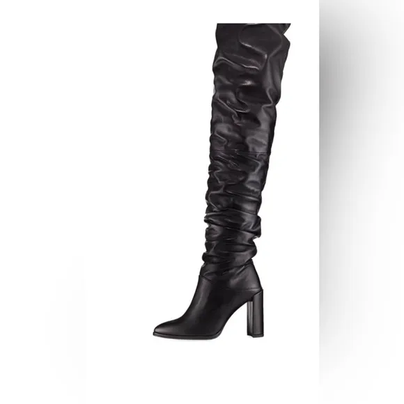 Stuart Weitzman Histyle Knee High Slouchy Leather Boots