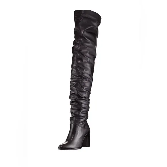 Stuart Weitzman Histyle Knee High Slouchy Leather Boots