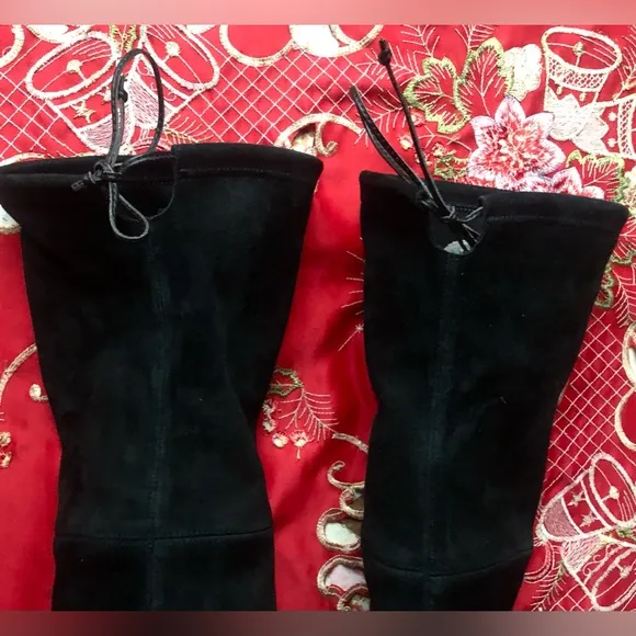 Stuart Weitzman Midland Suede over the knee boot black color EU size 38 = US 7.5