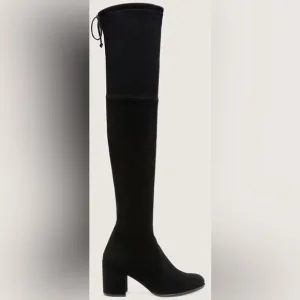 Stuart Weitzman Midland Suede over the knee boot black color EU size 38 = US 7.5