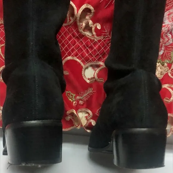 Stuart Weitzman Midland Suede over the knee boot black color EU size 38 = US 7.5