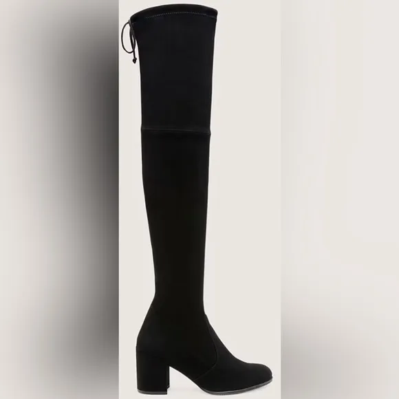 Stuart Weitzman Midland Suede over the knee boot black color EU size 38 = US 7.5