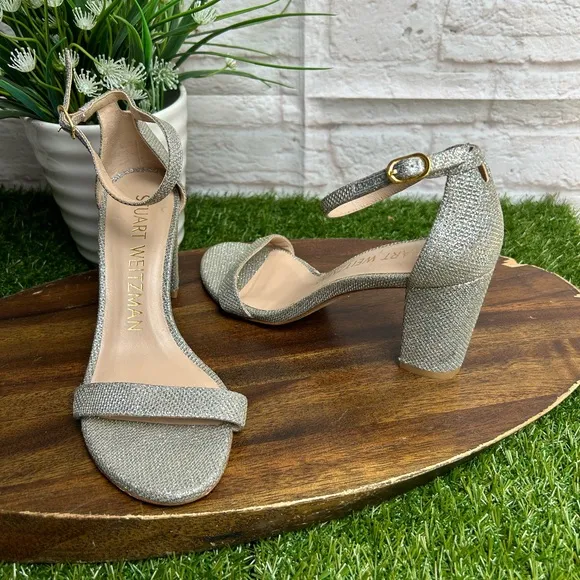STUART WEITZMAN NearlyNude Ankle Strap sandals size 6 $475