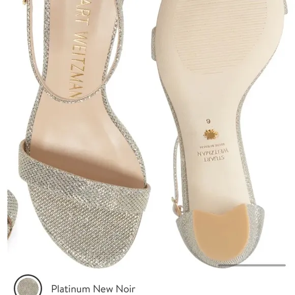 STUART WEITZMAN NearlyNude Ankle Strap sandals size 6 $475