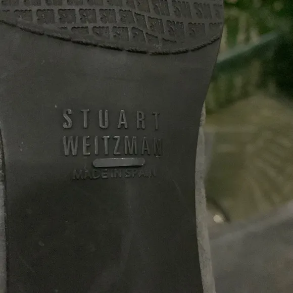STUART WEITZMAN Suede Metal trim Heel Boots