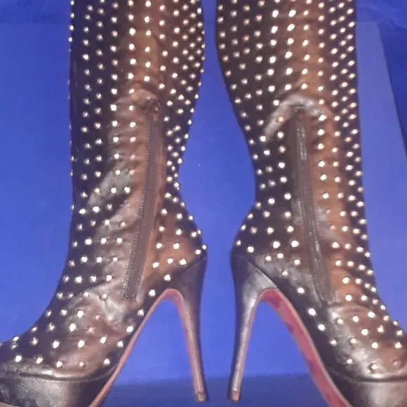STUDDED AFFAIR  KNEE HIGH BOOTS