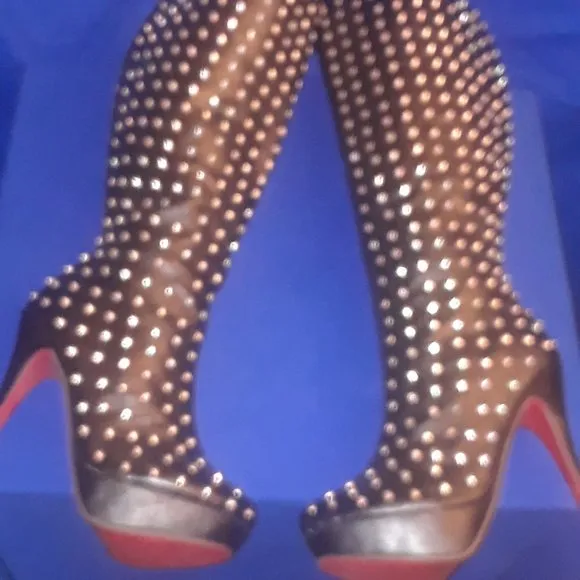 STUDDED AFFAIR  KNEE HIGH BOOTS