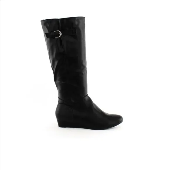 Style &amp; Co. Womens Rainne Closed Toe Mid-Calf Fashion Boots, Black, Size 5.5