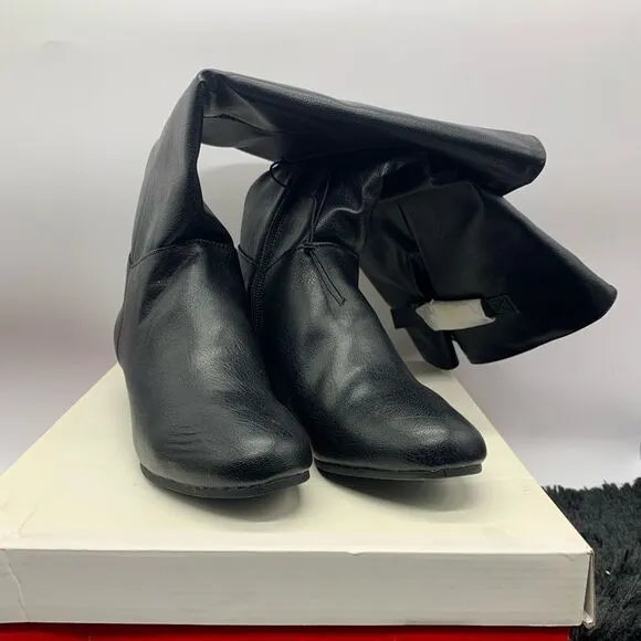Style &amp; Co. Womens Rainne Closed Toe Mid-Calf Fashion Boots, Black, Size 5.5