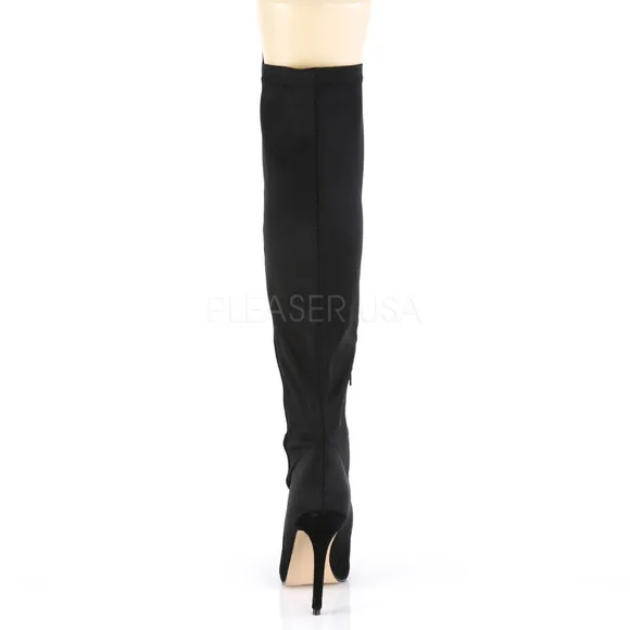Suede Platform Over the Knee High Heel Boots