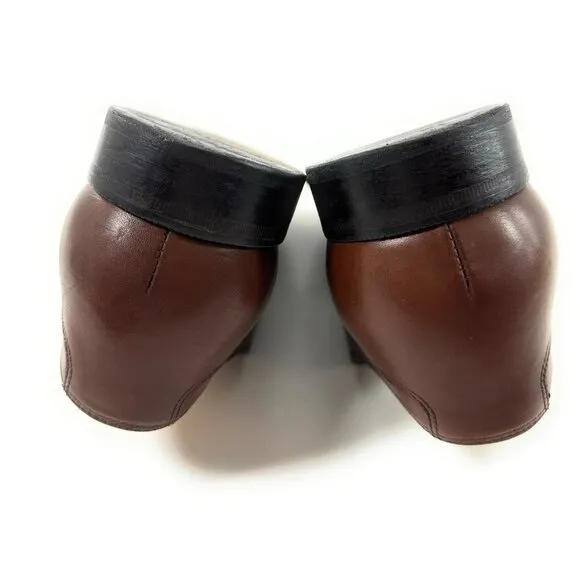 Suitsupply Cap Toe Brown Leather Oxford Dress Shoes Size 44.5 US 11.5