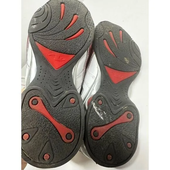 Super Rare Athletic Works Women’s Diva White Red Gray Shoes Size 6,5