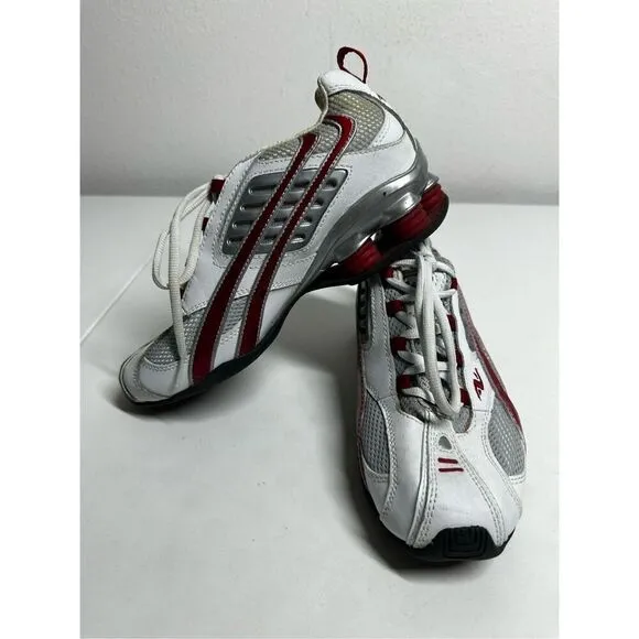 Super Rare Athletic Works Women’s Diva White Red Gray Shoes Size 6,5