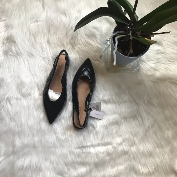 Sz 5 U.S. | Zara | Black Flats Slip-On Sliders Sandals ZARA/UTERQUE💋