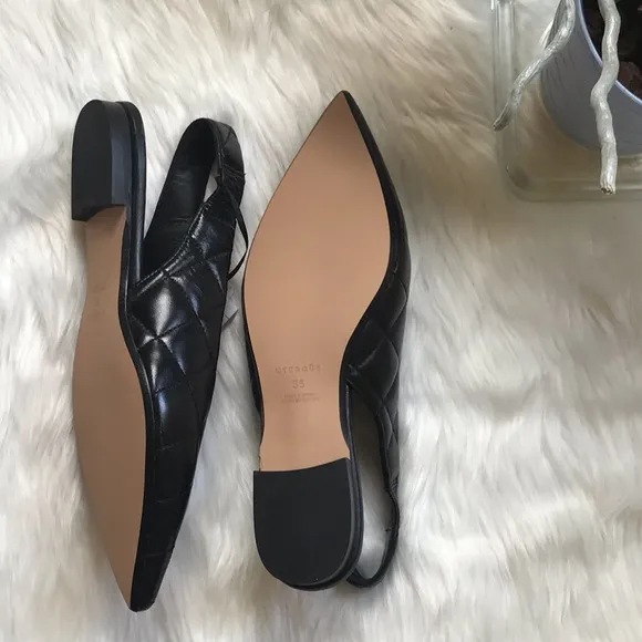 Sz 5 U.S. | Zara | Black Flats Slip-On Sliders Sandals ZARA/UTERQUE💋