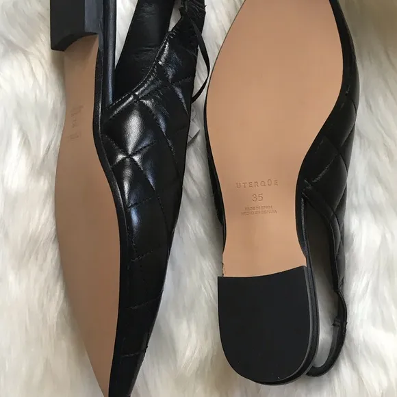 Sz 5 U.S. | Zara | Black Flats Slip-On Sliders Sandals ZARA/UTERQUE💋