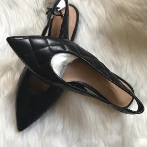 Sz 5 U.S. | Zara | Black Flats Slip-On Sliders Sandals ZARA/UTERQUE💋