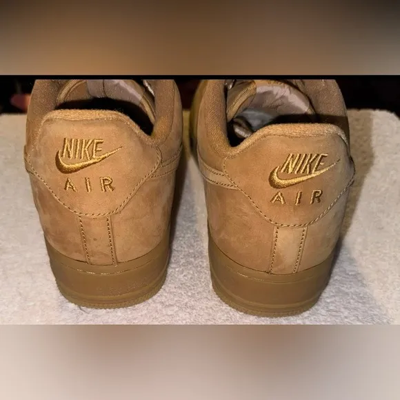 Tan Athletic Shoes with Monochromatic Design