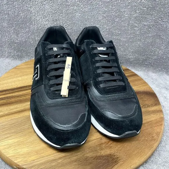 Ted Baker London Gregory Black Suede Casual Oxford Sneaker Shoes Men's Size 12