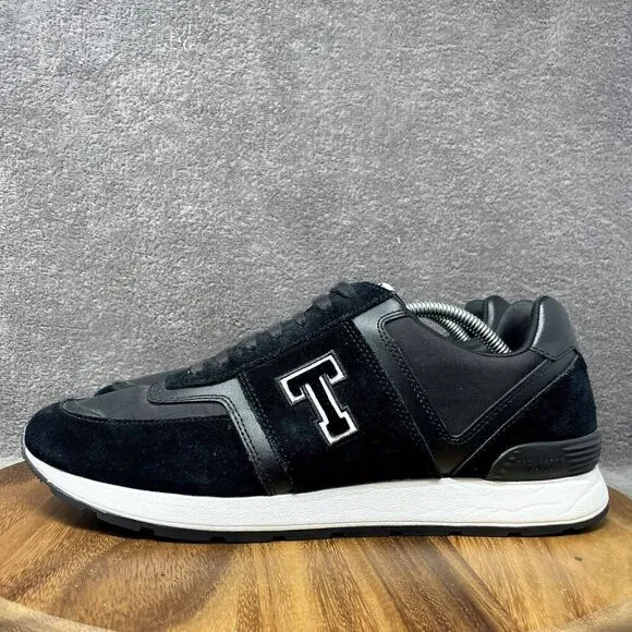 Ted Baker London Gregory Black Suede Casual Oxford Sneaker Shoes Men's Size 12