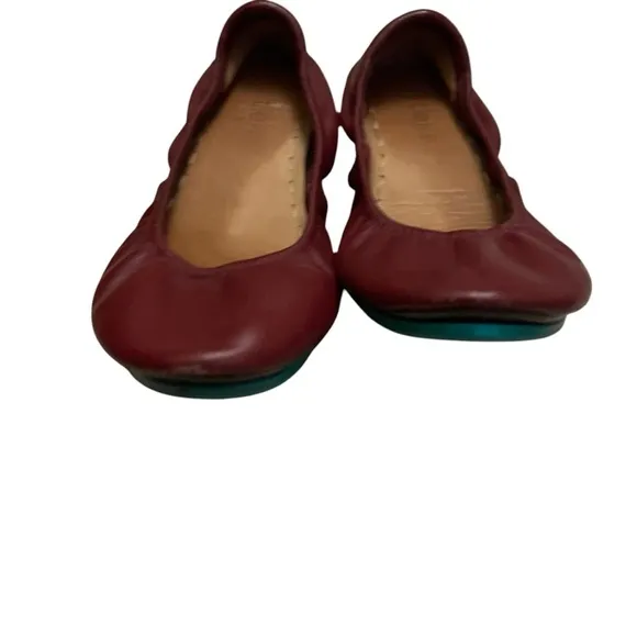 Tieks Burgundy Leather Ballet Flats size 7