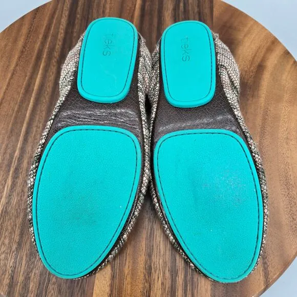 Tieks Gavrieli Ballet Flats Women's 9 Mojave Woven Comfort Shoes Slip On