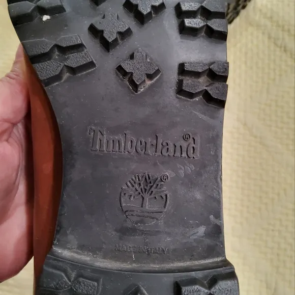 Timberland Brown Leather Knee-High Boots Size 8