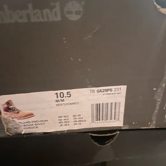 TIMBERLAND PREMIUM WATER PROOF BOOT FOR MEN WHEAT NUBUCK RED &amp; BLUE