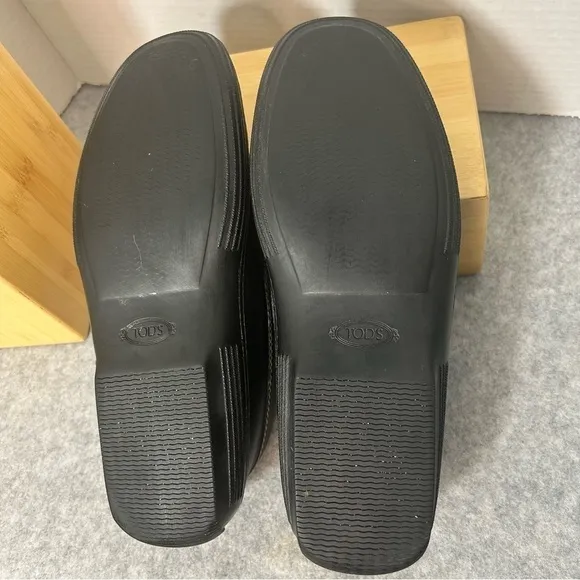TODS Men’s Leather Driving Loafer Navy Sz 6.5M Slip On Shoes Made in Italy