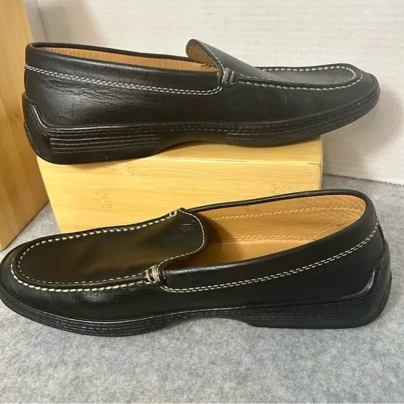 TODS Men’s Leather Driving Loafer Navy Sz 6.5M Slip On Shoes Made in Italy