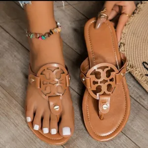 Toe Post Flats Sandals