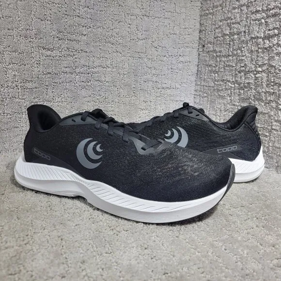Topo Fli-Lyte 5 Men's US Size 10.5 US Black White Athletic Running Shoes