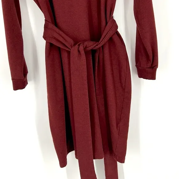 Torrid Mini French Terry Shift Dress size 2X New Burgundy