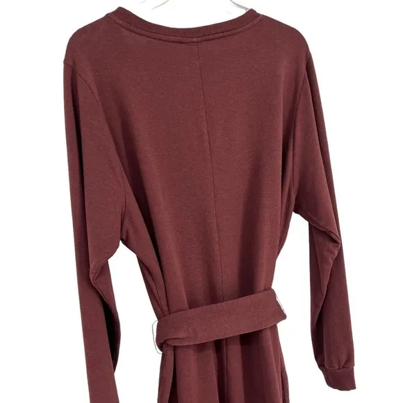 Torrid Mini French Terry Shift Dress size 2X New Burgundy
