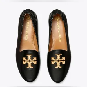 Tory Burch Eleanor Loafer - black and gold  - size 6.5.  New